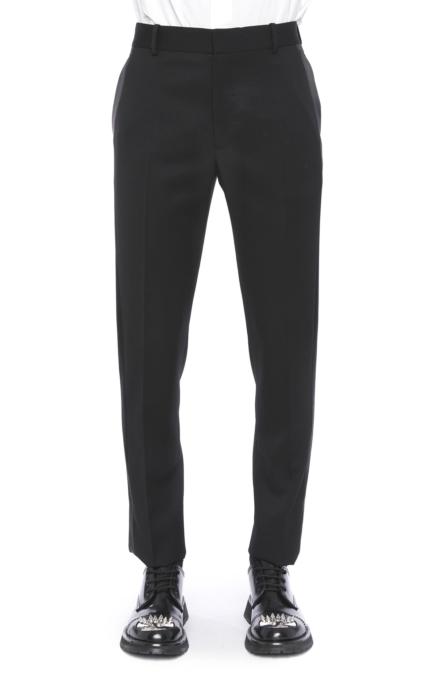 Alexander Mcqueen Tailored Cigarette Trousers In Black