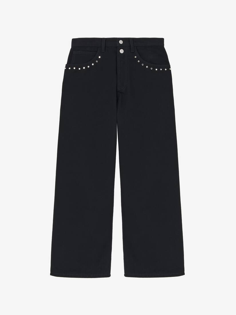 Cropped Denim Jeans | Alexander McQueen - image 1