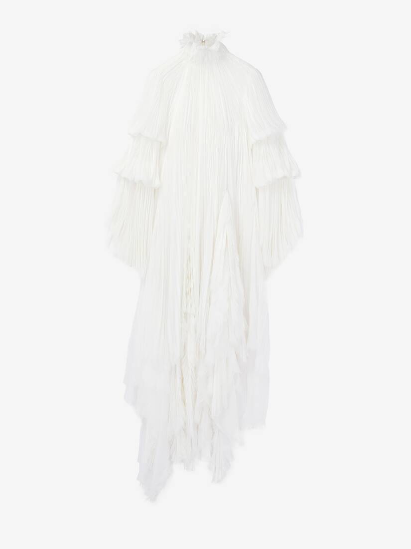 Pleated Chiffon Dress