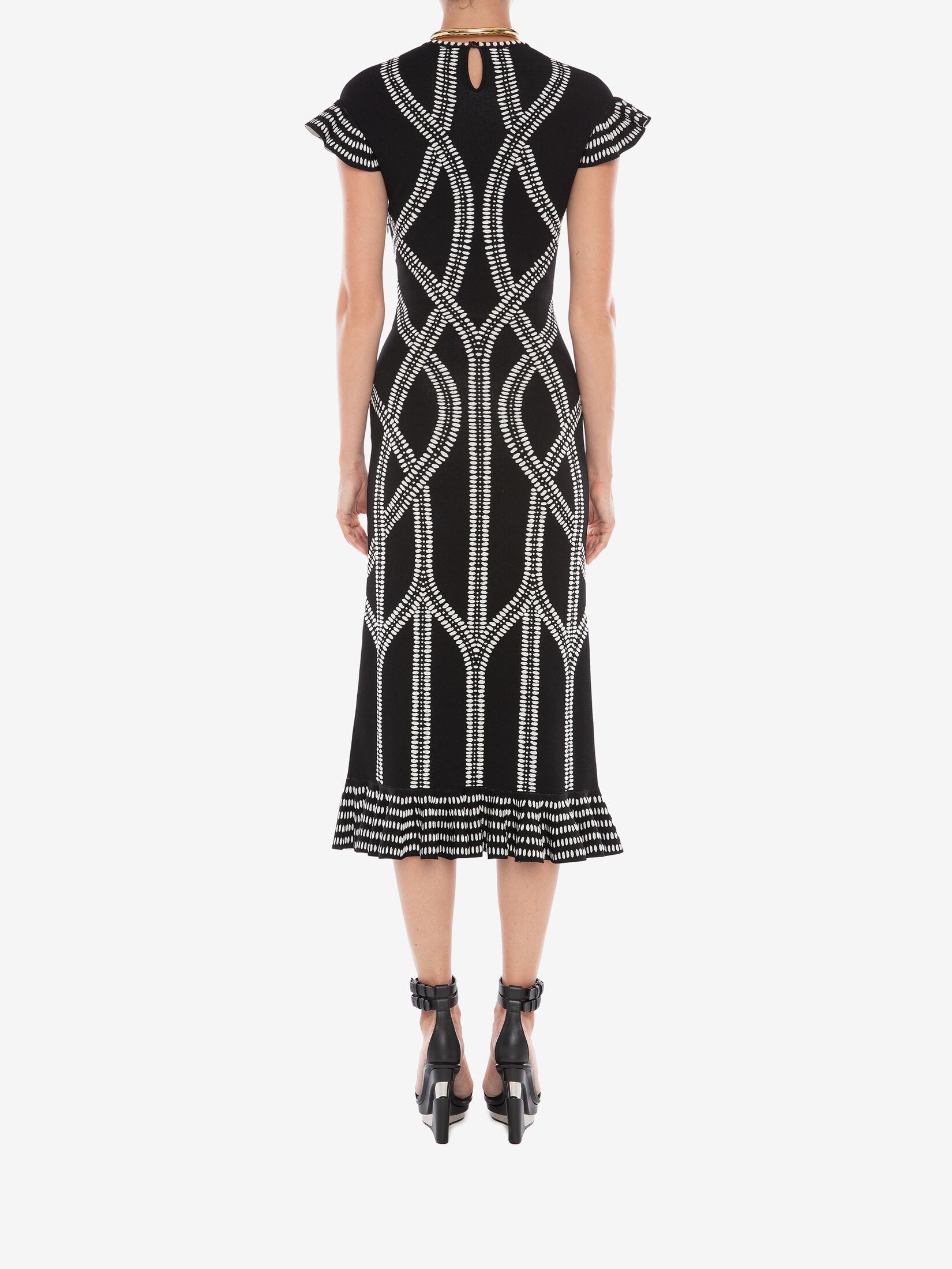 Alexander mcqueen hotsell jacquard knit dress