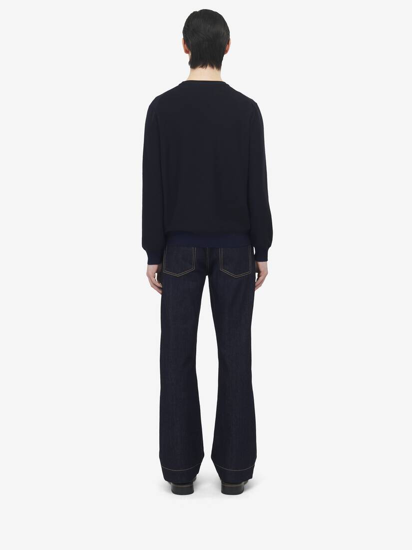 Merino Wool Exploded Skull Jumper
