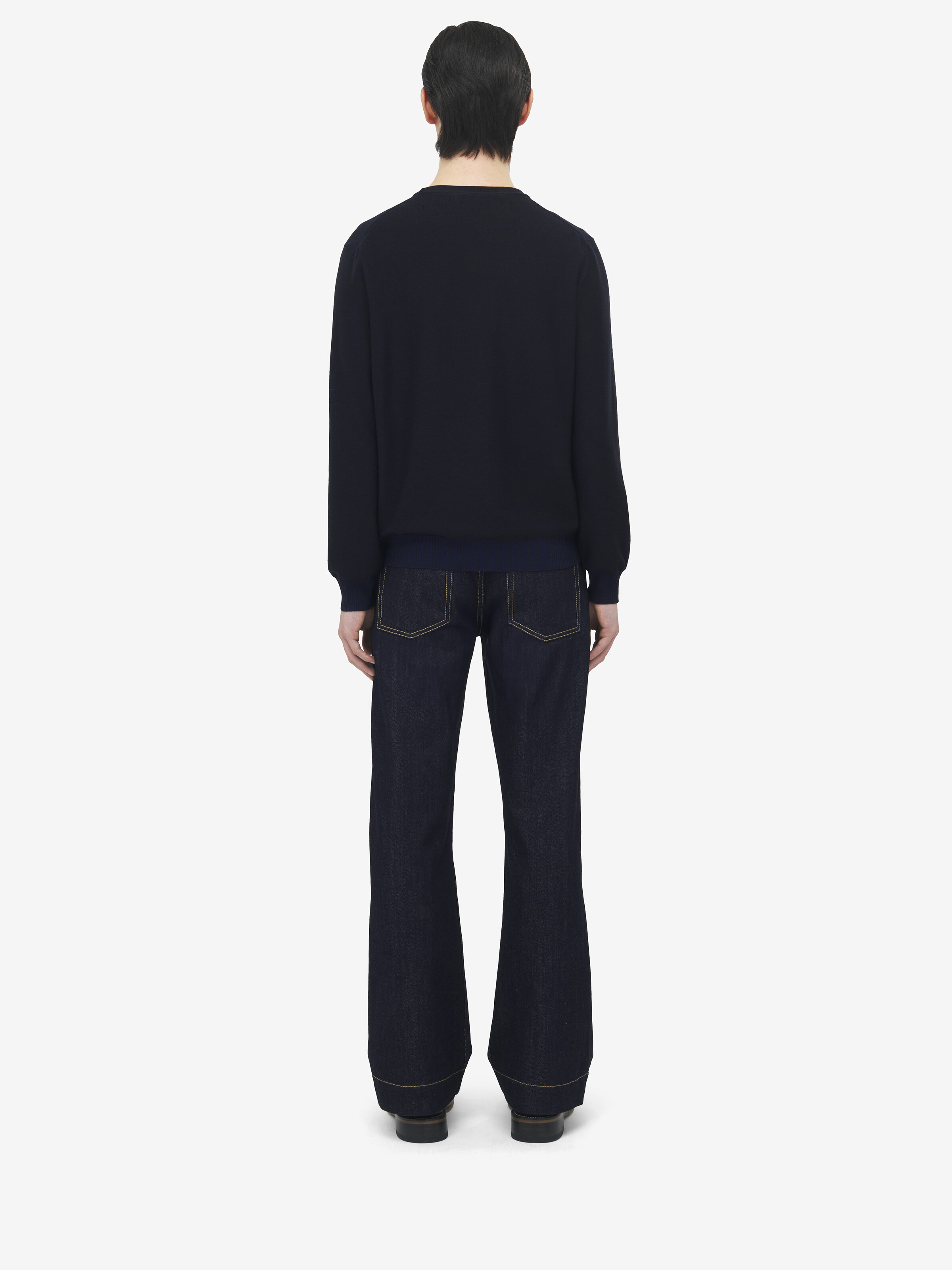 Merino Wool Exploded Skull Jumper