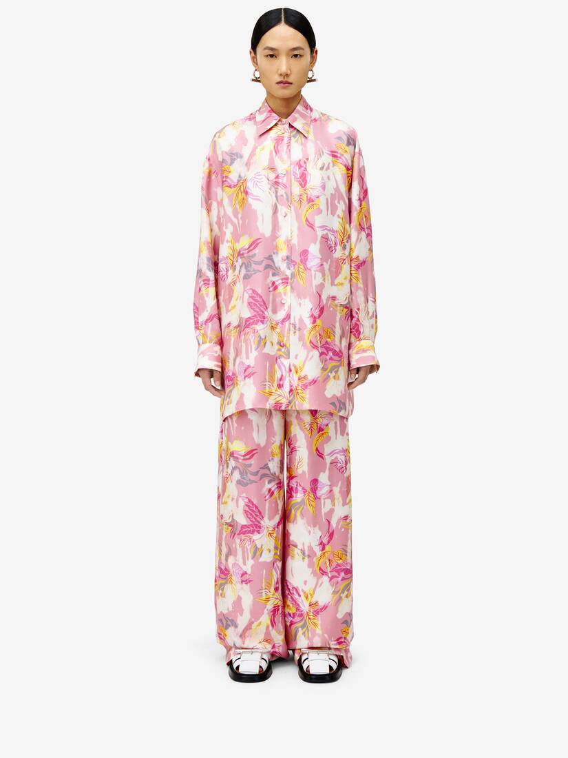 Chemise De Pyjama À imprimé Floral