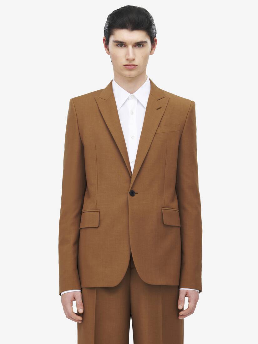 Wool Mohair Single-breasted Jacket