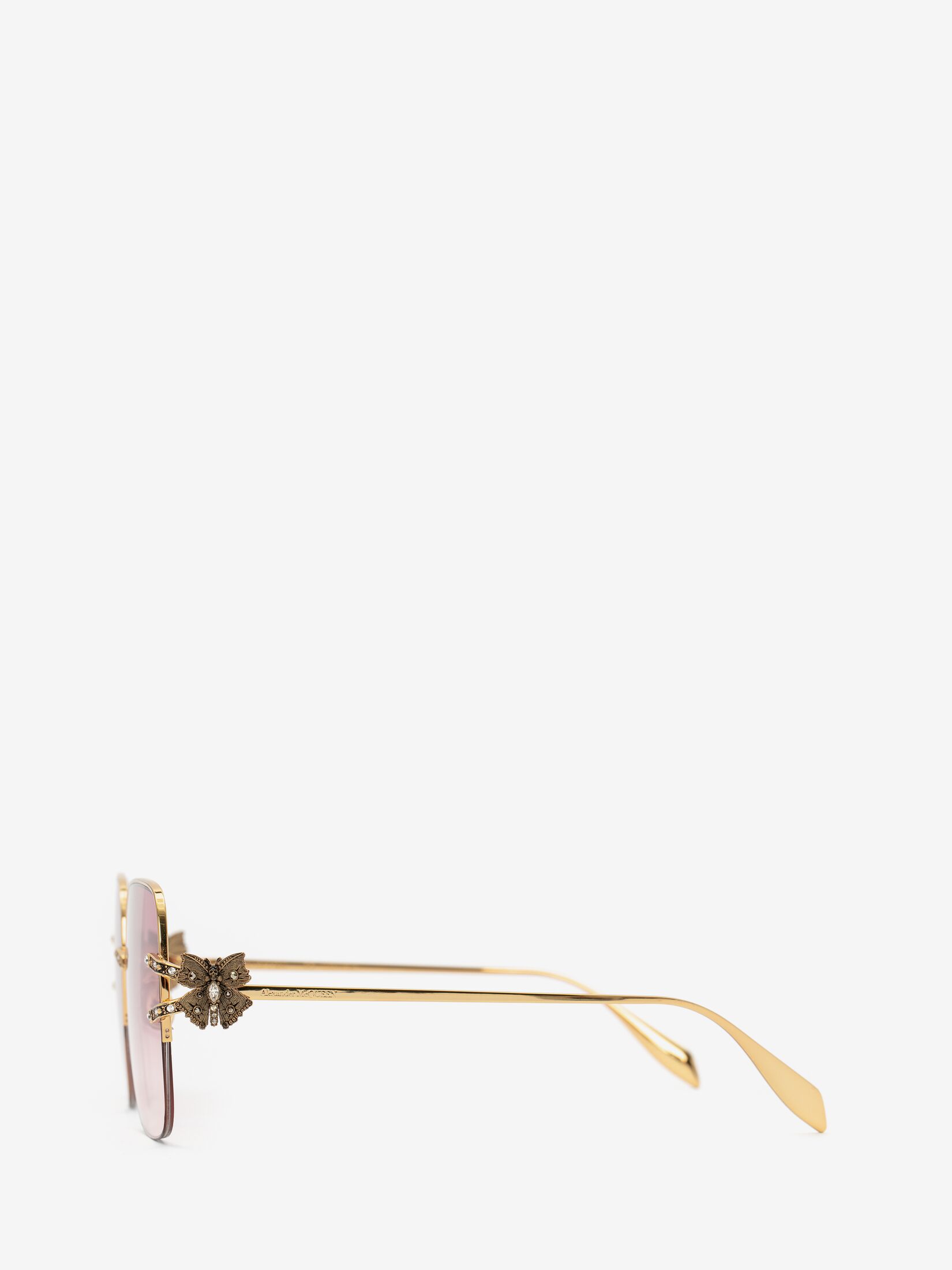 Butterfly Jewelled square sunglasses
