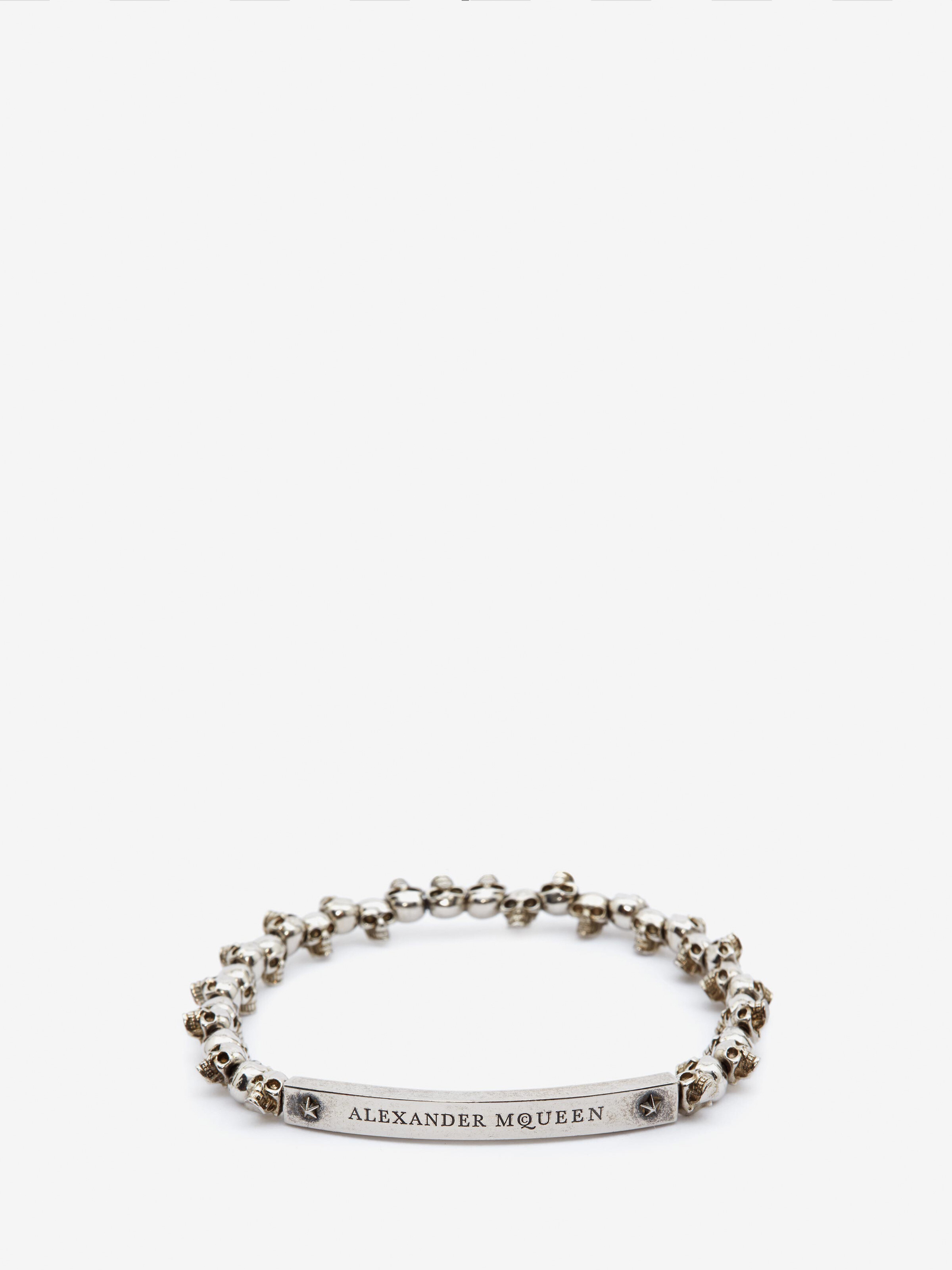 Men's Skull Bracelet in Multicolour in Brass | Alexander McQueen - image 1