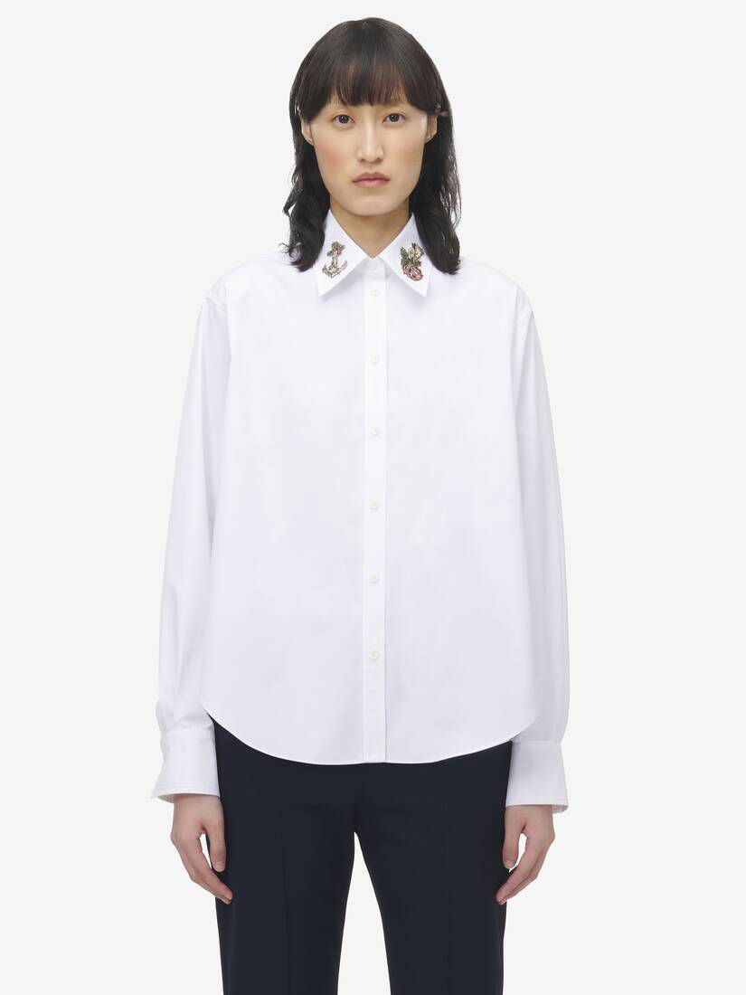 Sailor Tattoo Embroidery Shirt