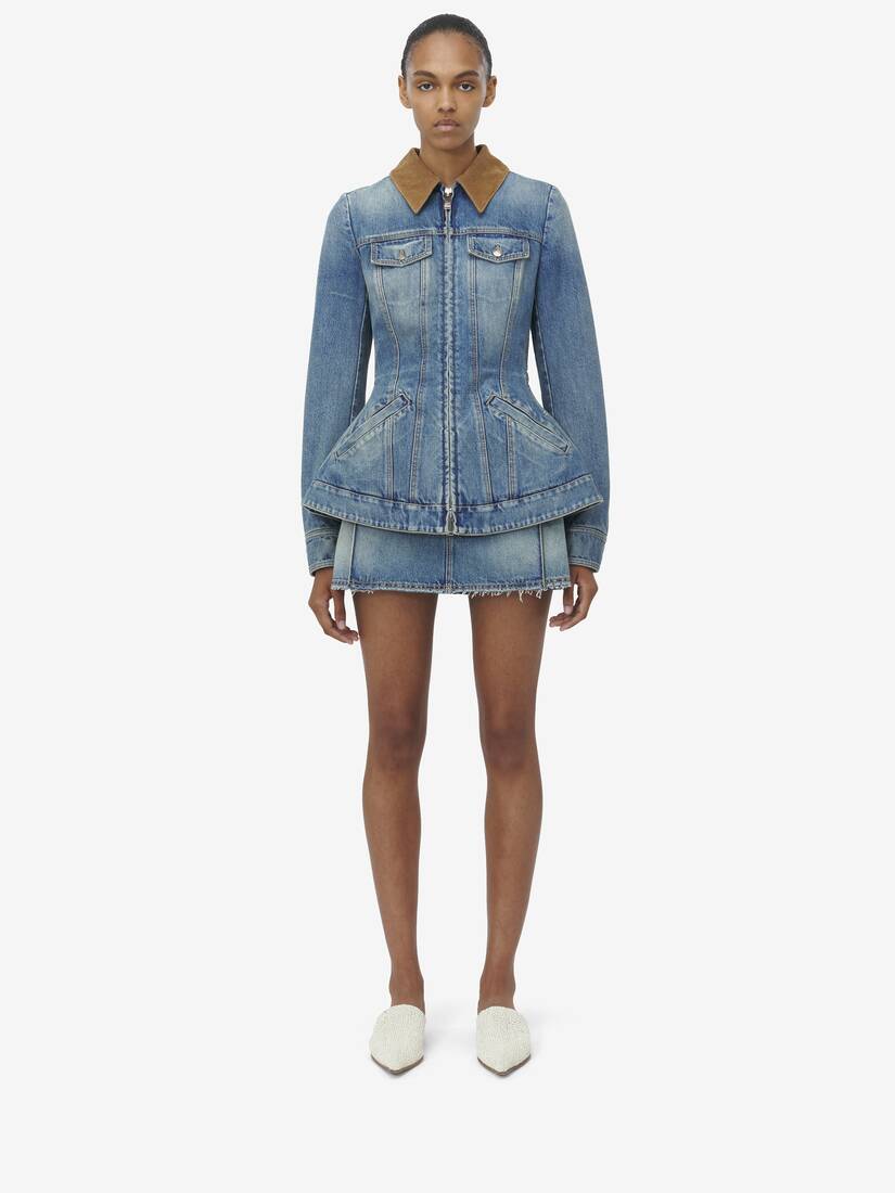 Peplum Denim Jacket