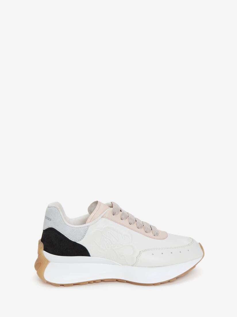 Alexander McQueen Sprint Lace-up Sneakers in White