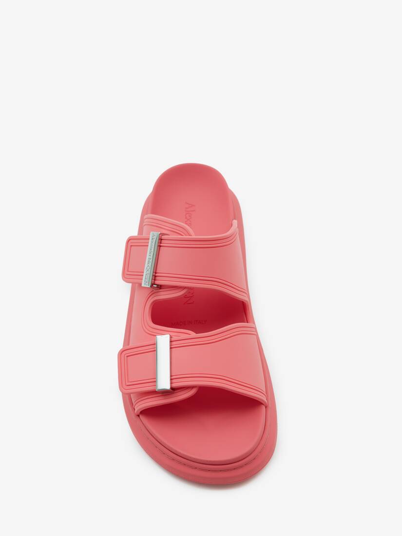 Alexander McQueen Gummi Pantoletten aus Gummi in Pink Damen Schuhe Flache Schuhe Flache Sandalen 