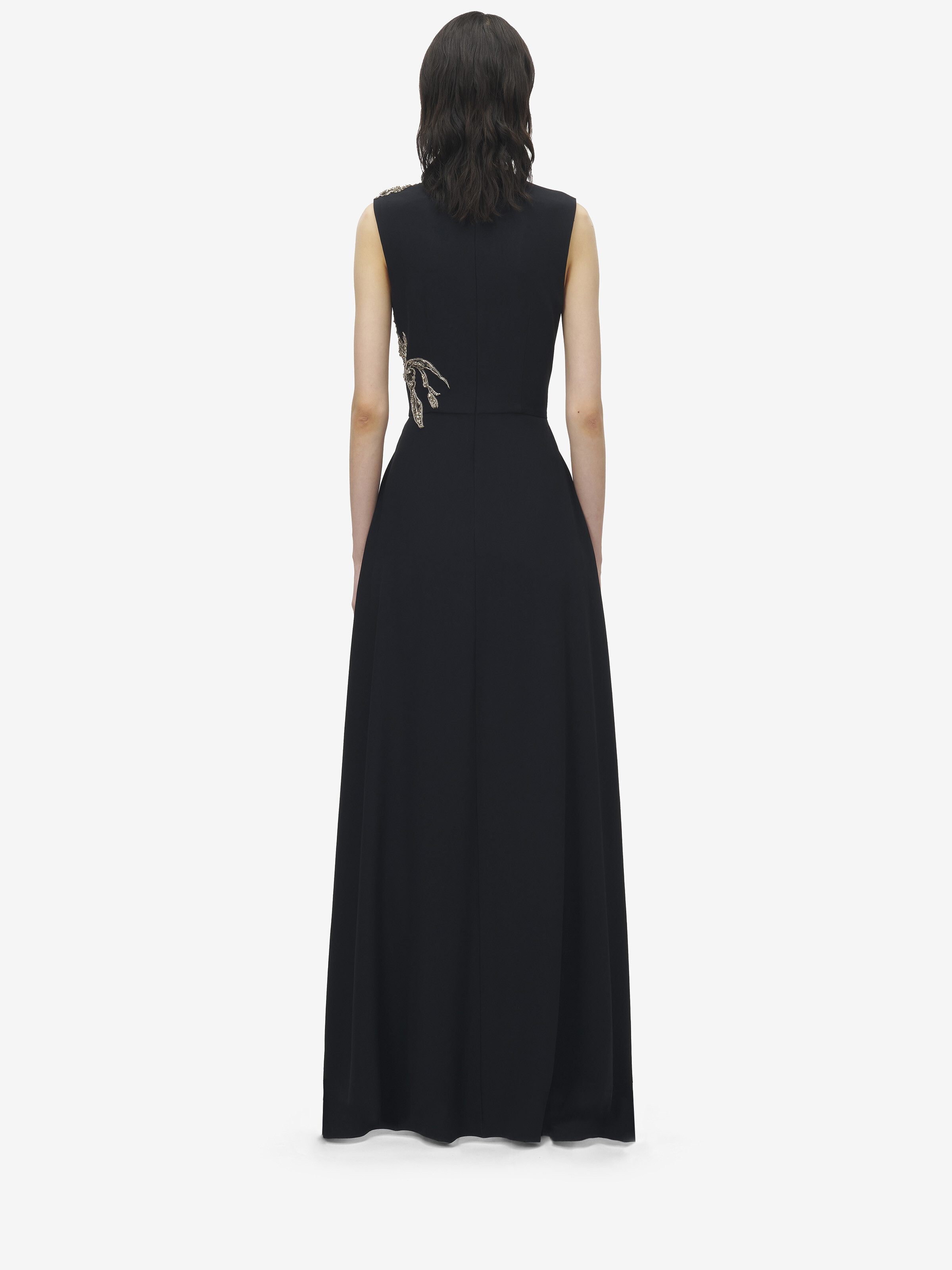 Silver Tattoo Asymmetric Dress