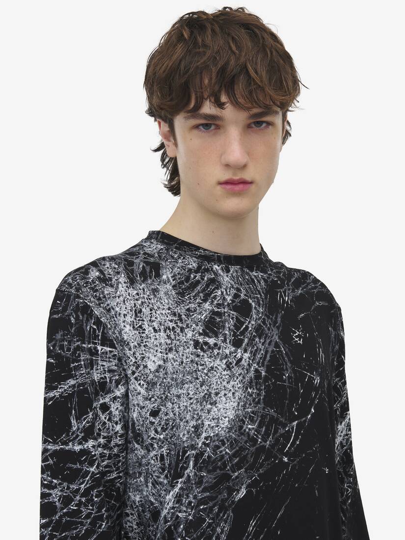 Smashed Glass Long-sleeved T-shirt