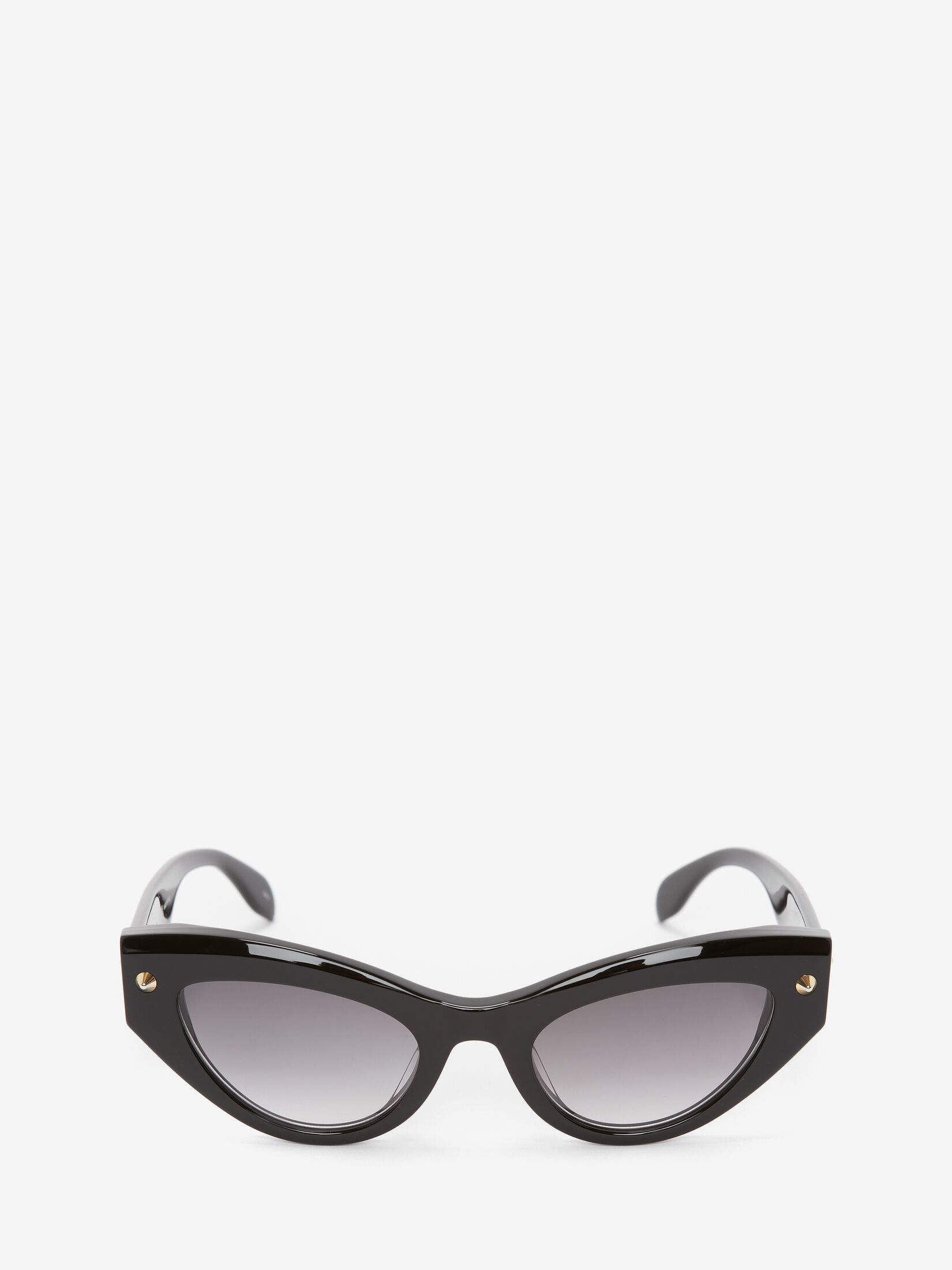 Spike Studs Cat-Eye Sunglasses in Black | Alexander McQueen US