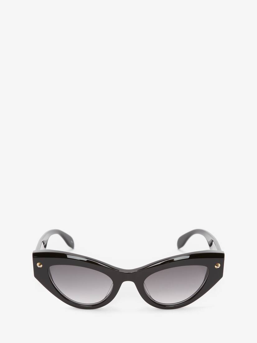 Studs Structure cat-eye sunglasses in Black