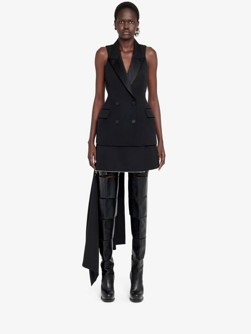 Zip Slash Mini Skirt