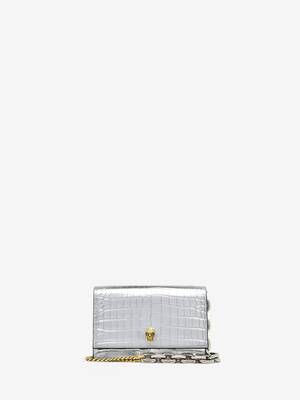 Women's Small Skull Bag in Silver | Alexander McQueen US