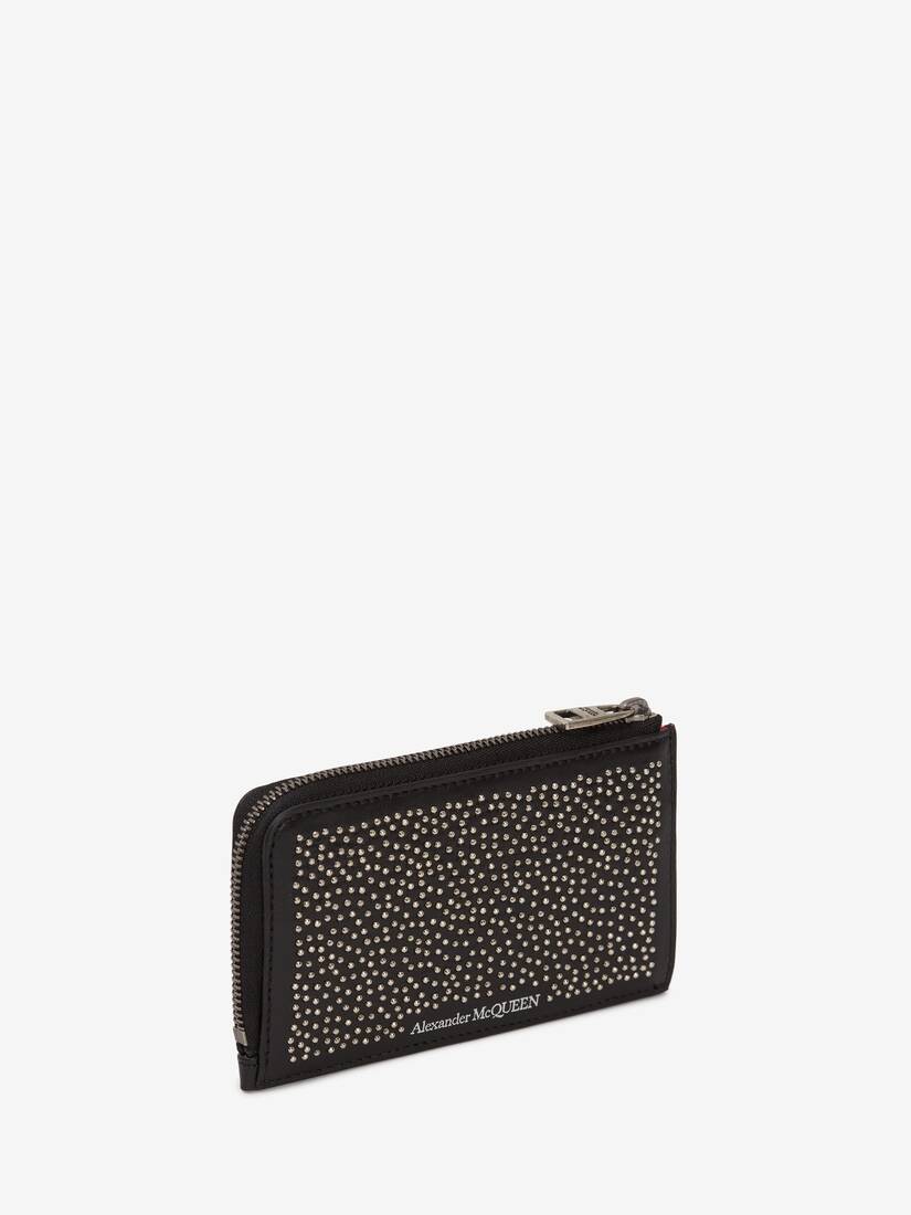 Portamonete Grande Con Zip E Borchie