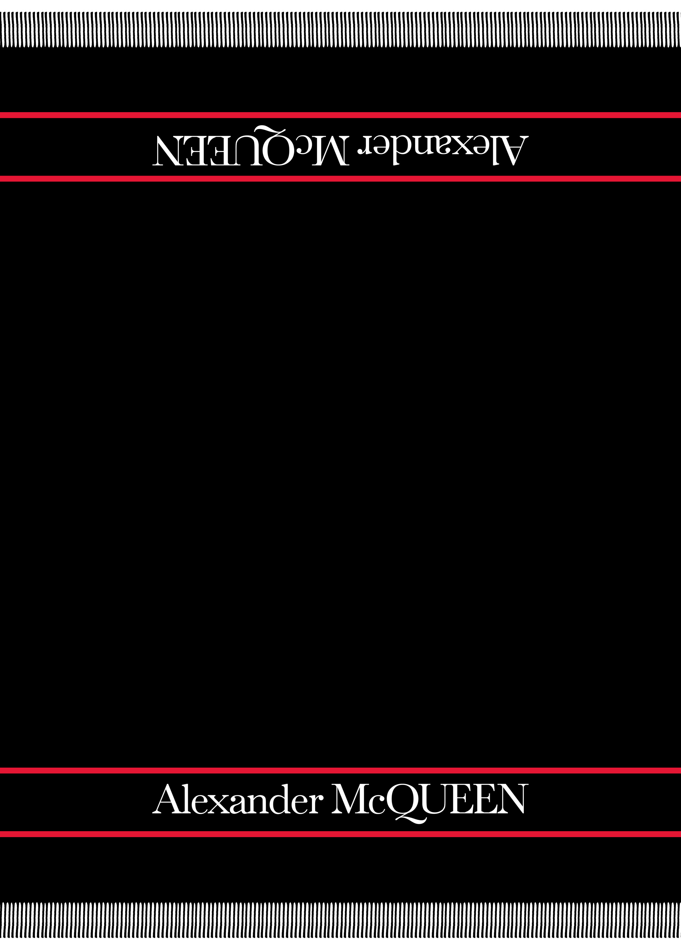 Alexander Mcqueen Selvedge Blanket In Black/red