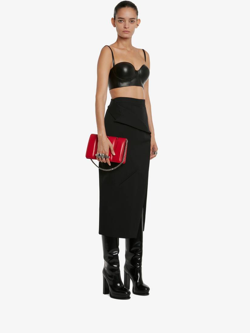 Top Bustier In Pelle