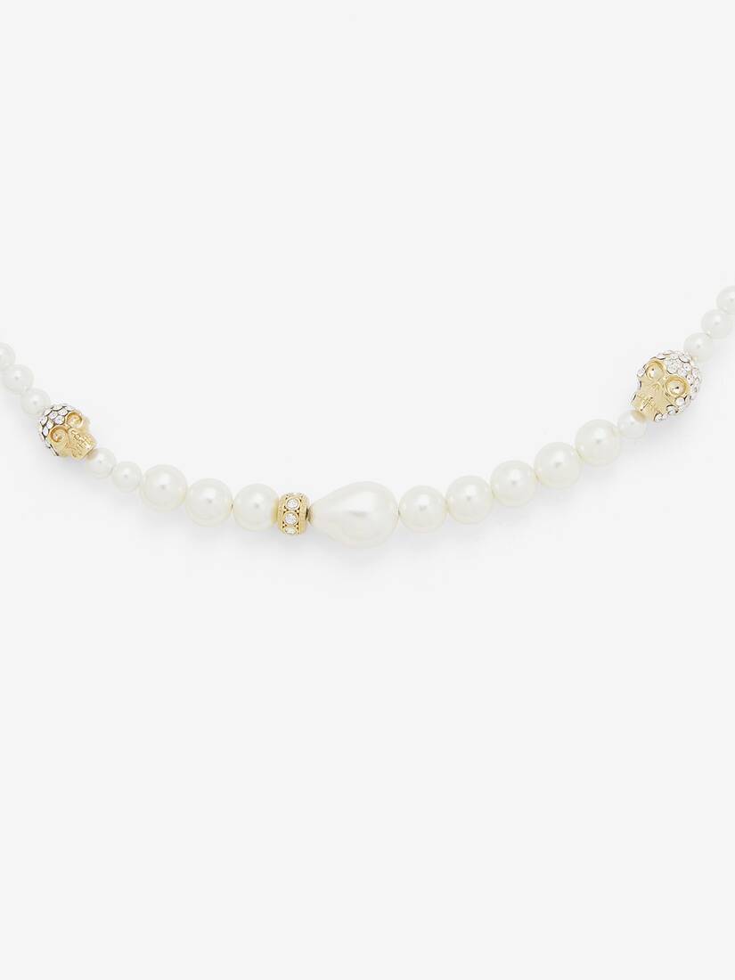 Collana Skull con perla