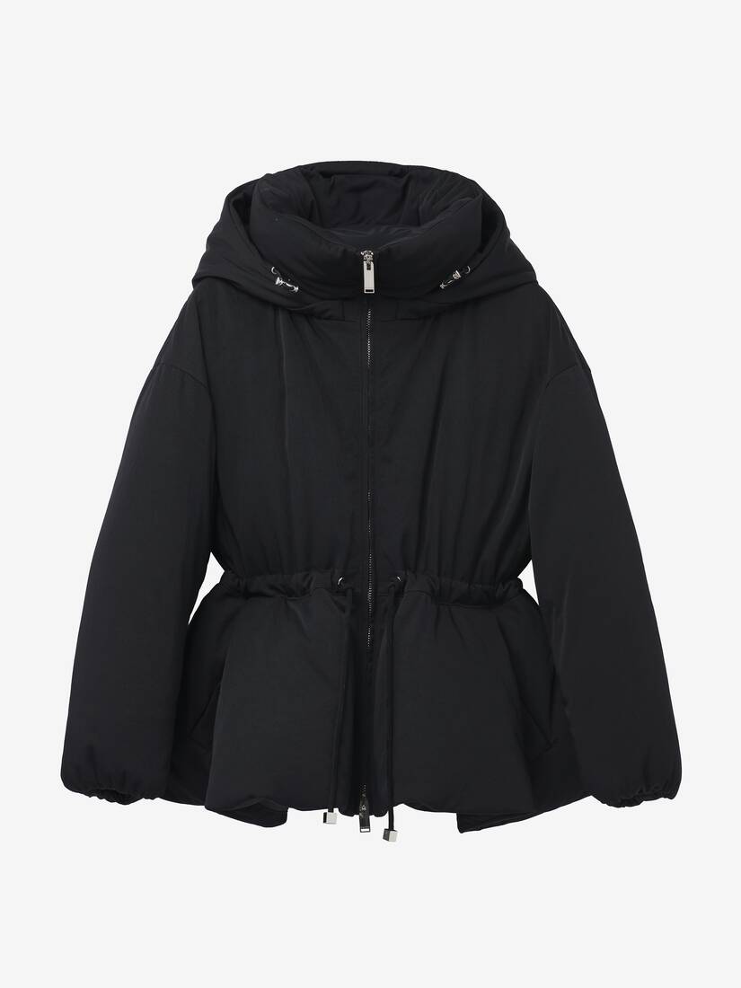 Peplum Puffer Jacket