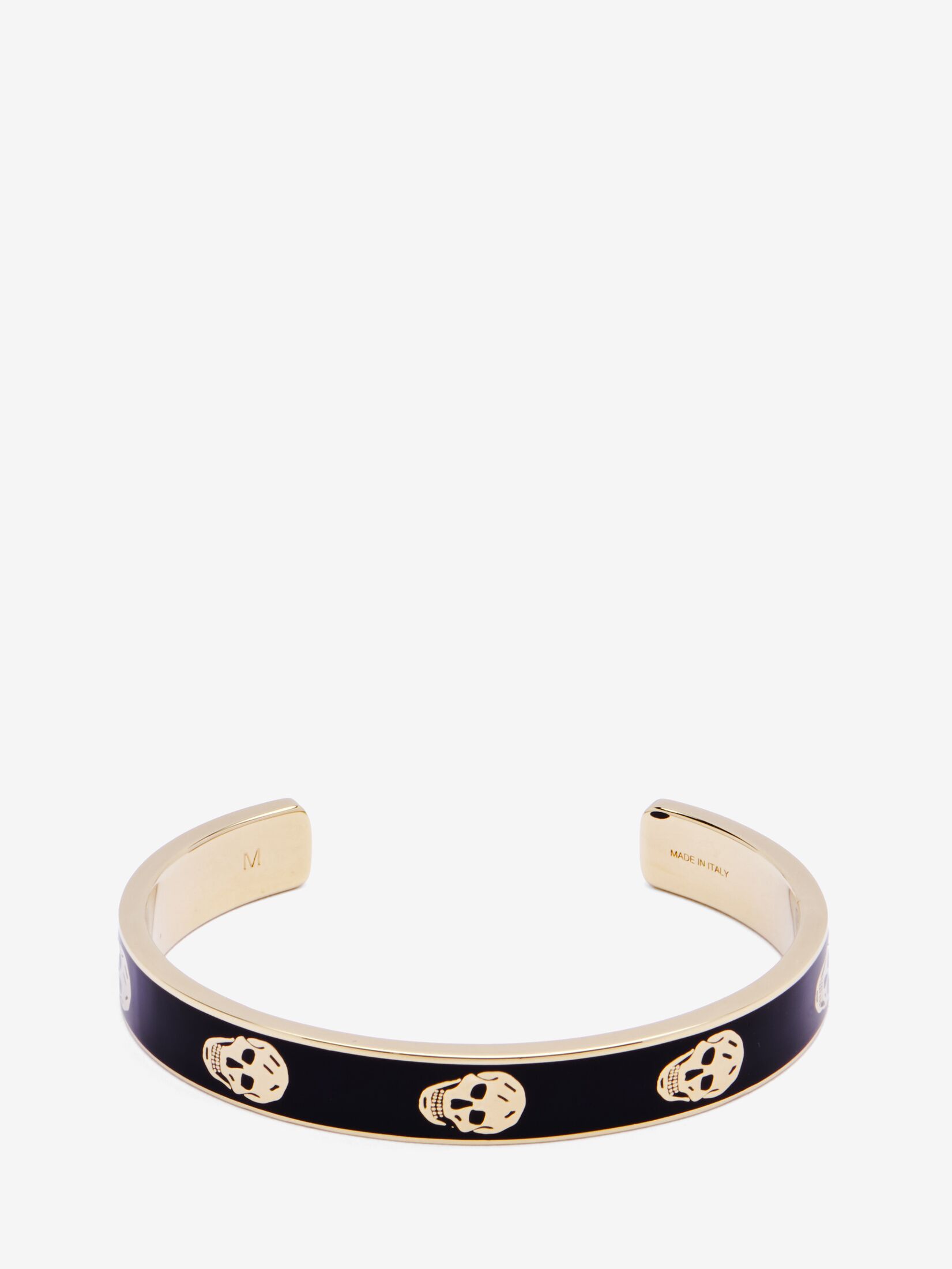 Alexander Mcqueen Thin Skull Cuff In Multi