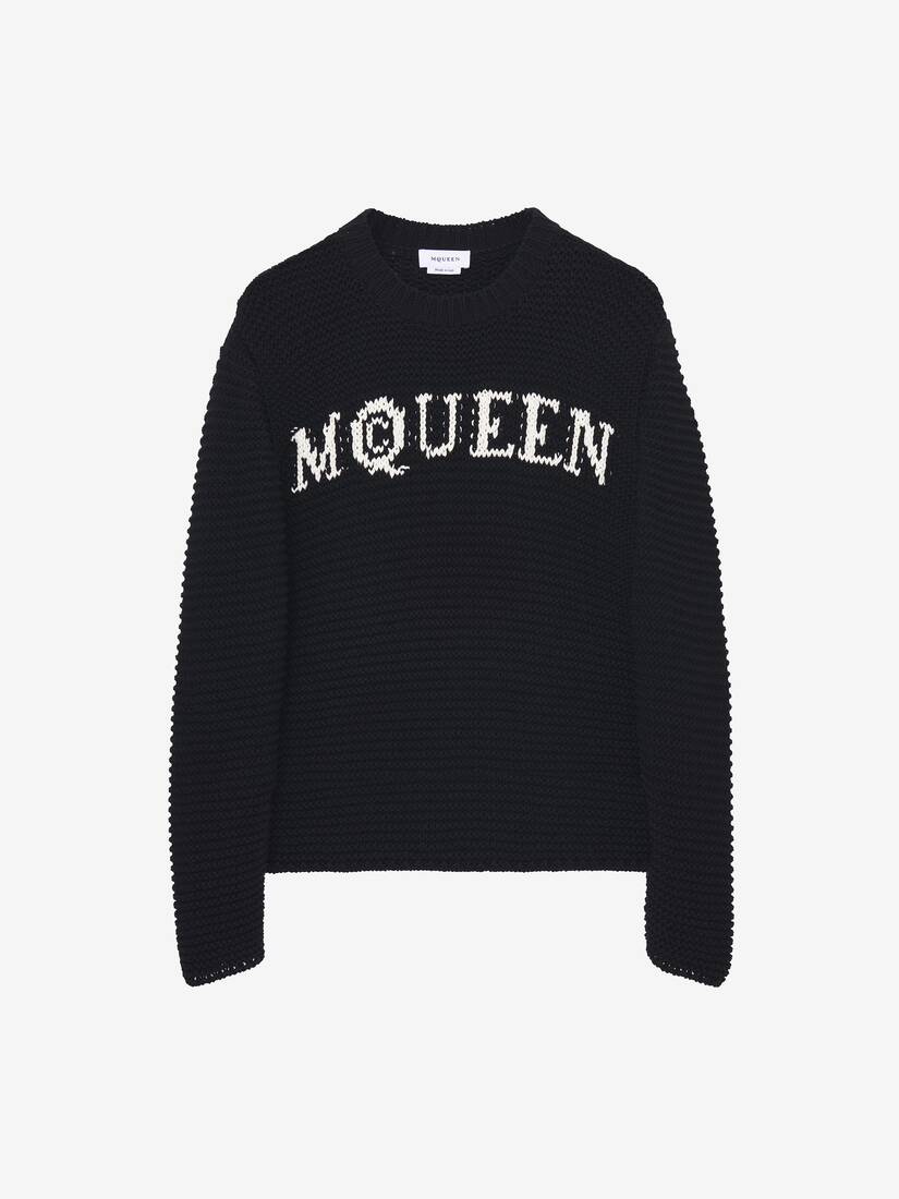 McQueen Logo strukturierter Pullover | Alexander McQueen - image 1