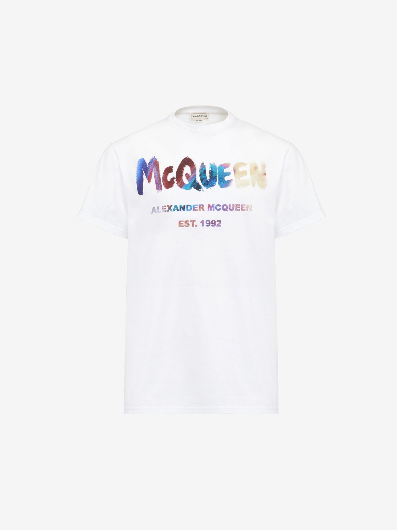 McQueenグラフィティTシャツ | ホワイト/マルチカラー | Alexander