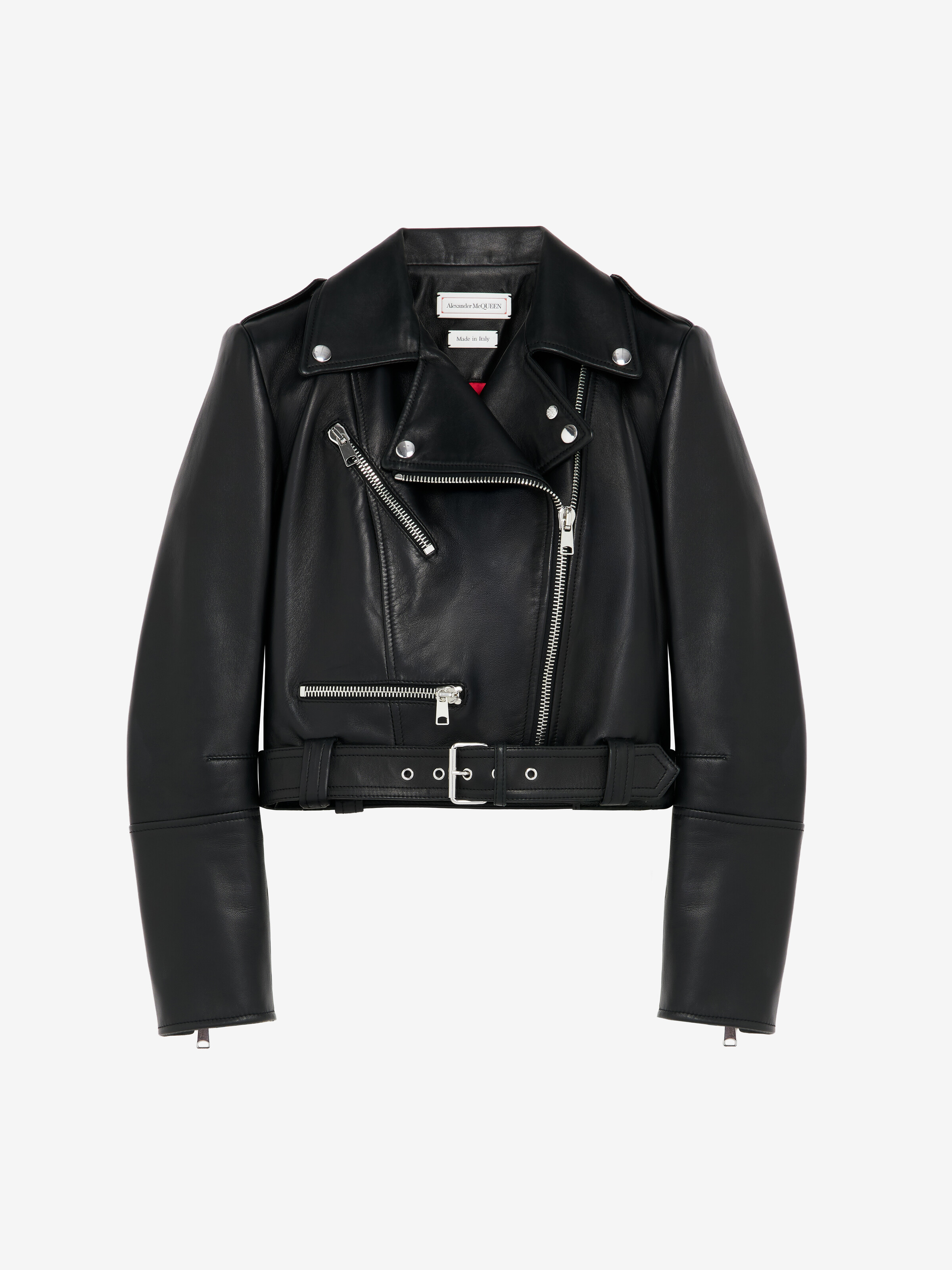 Cropped Leather Jacket