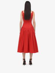 Sweetheart Neckline Midi Dress