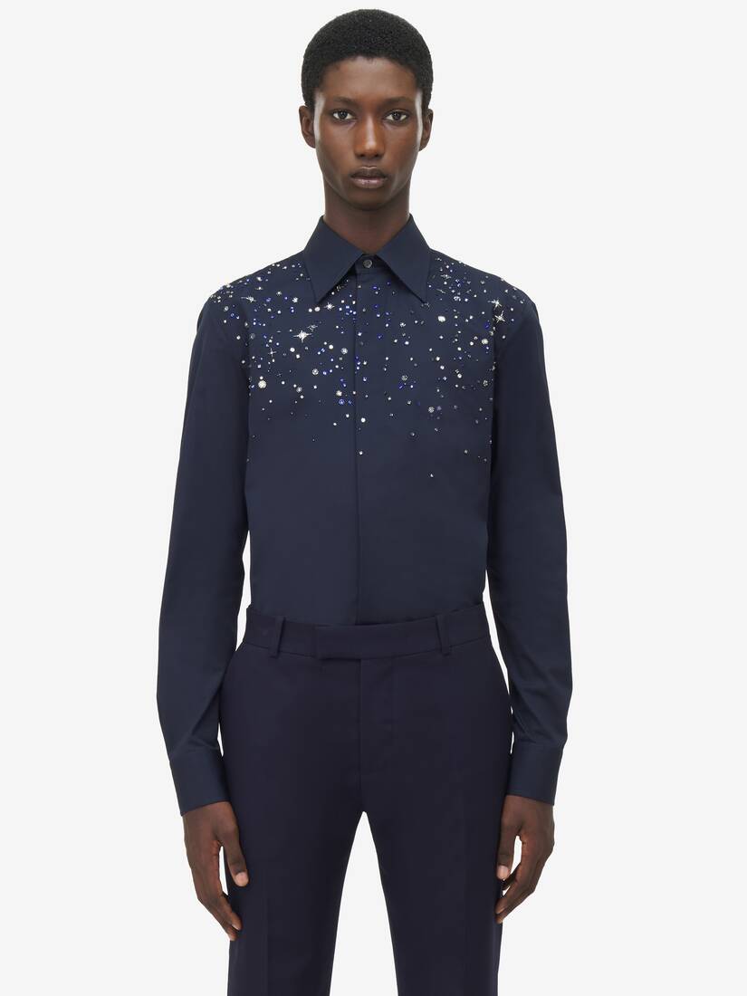 Constellation Embroidery Shirt