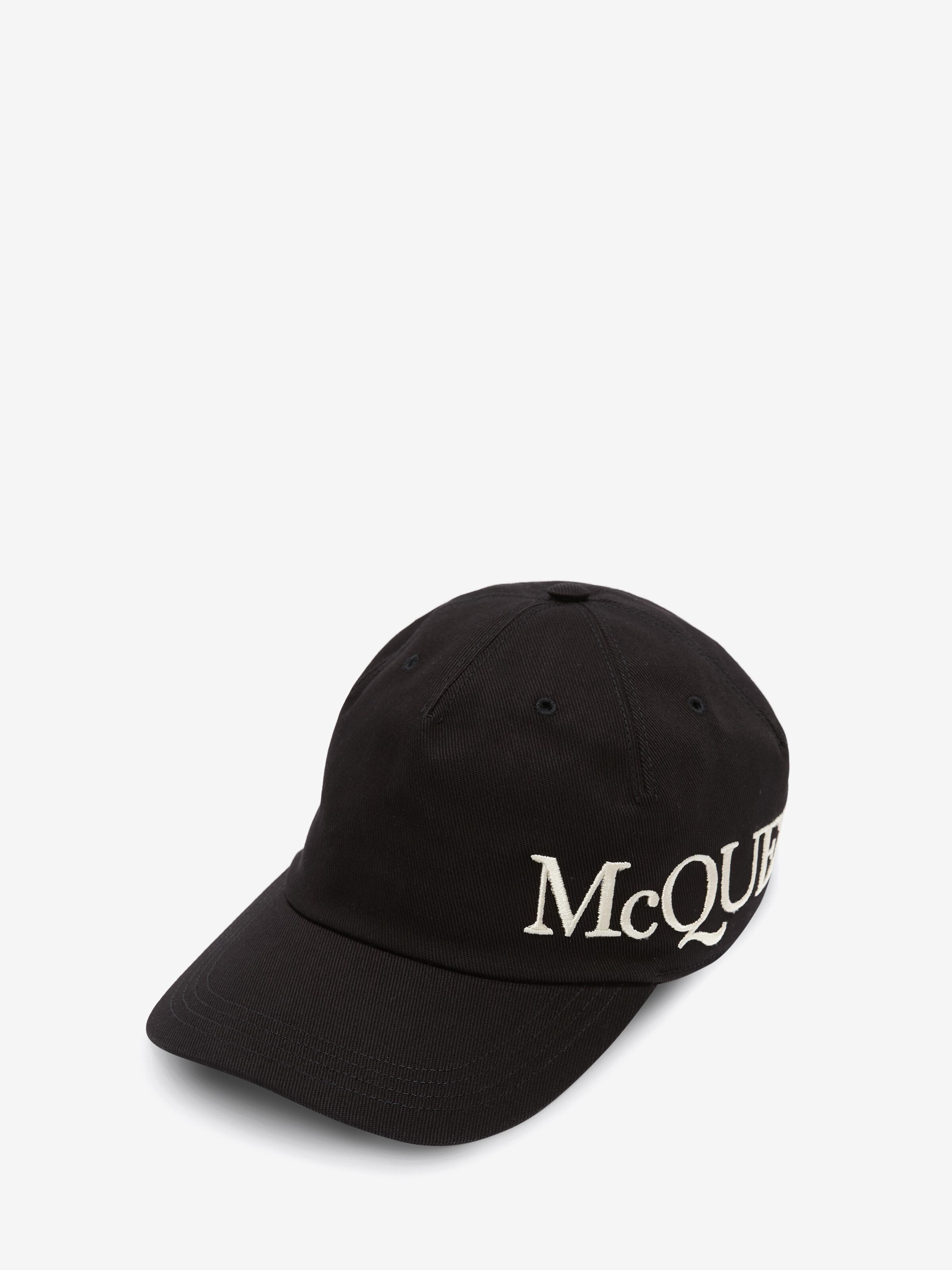 Men's McQueen Baseball Cap in Black in 100% Cotton | Alexander McQueen - image 1