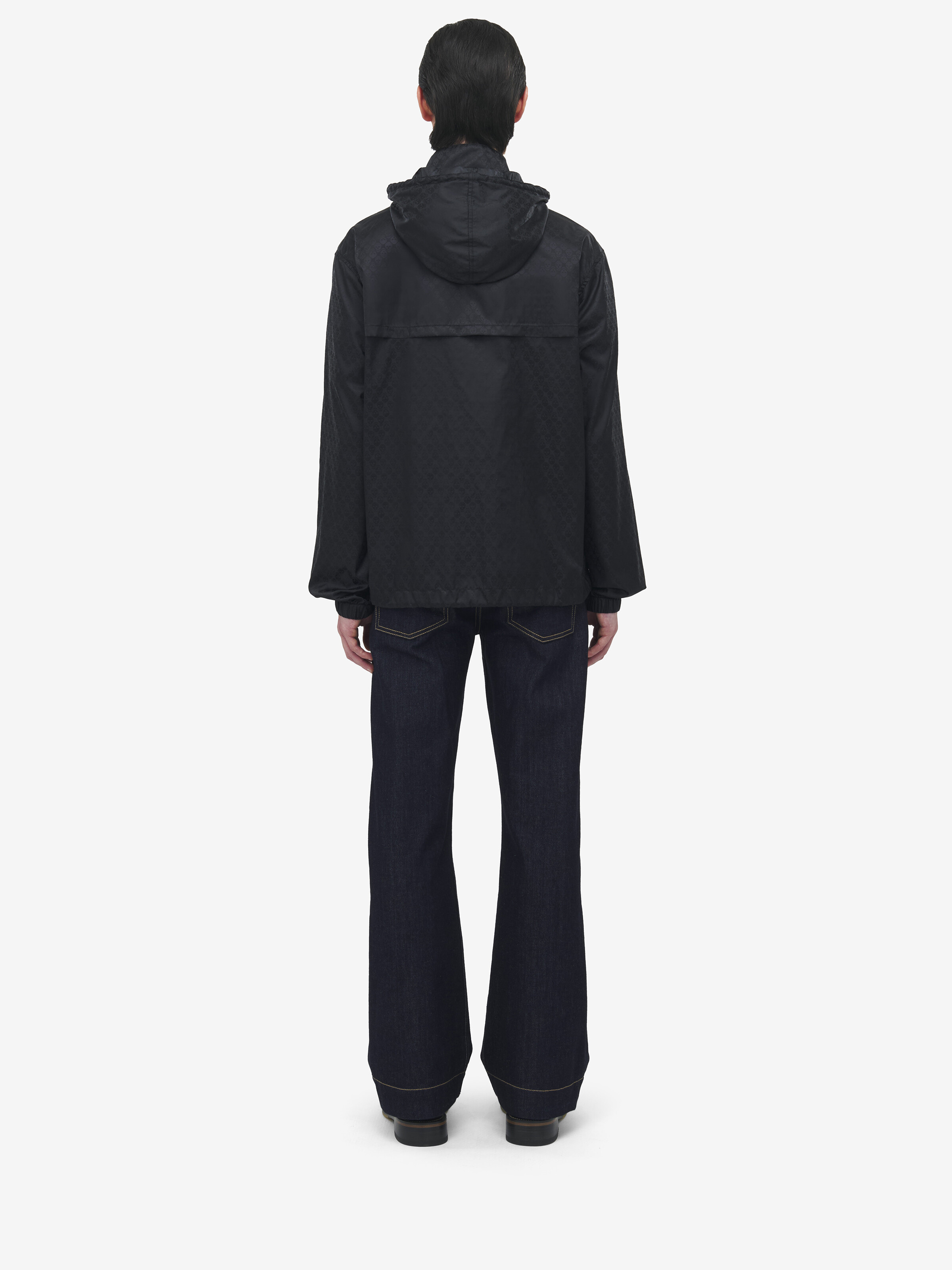 Coupe-Vent, En Jacquard Skull pour Homme en Noir in Polyamide | Alexander McQueen - image 4