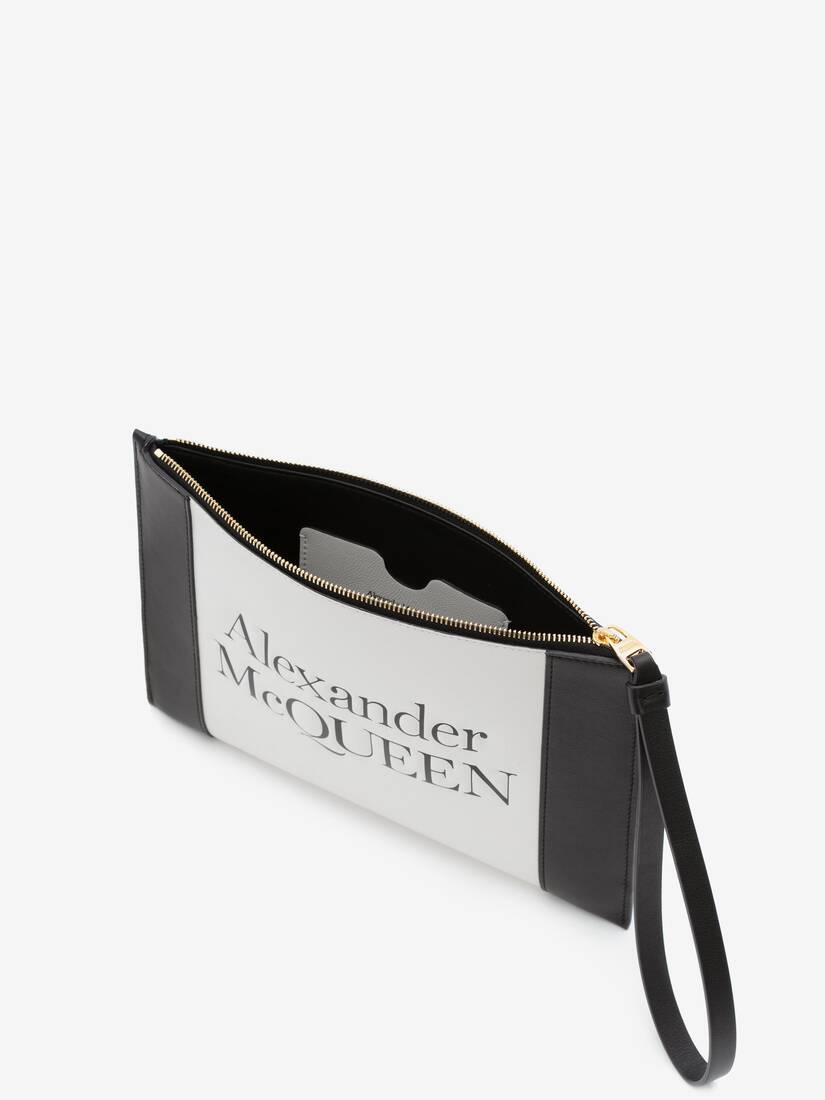 シグネチャー ジップポーチ | アイボリー | Alexander McQueen JP