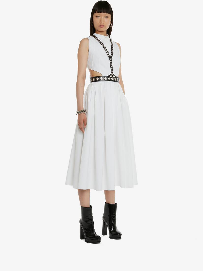Abito Smanicato Con Cut-Out