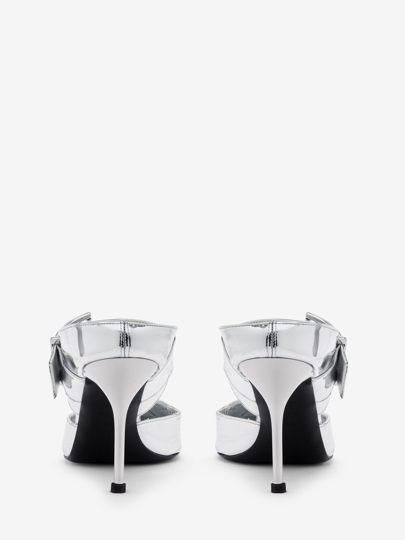 Alexander McQueen metal-toecap 110mm heel pumps - Black