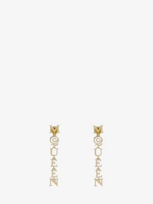 Women's McQueen Earrings in Gold | Alexander McQueen US