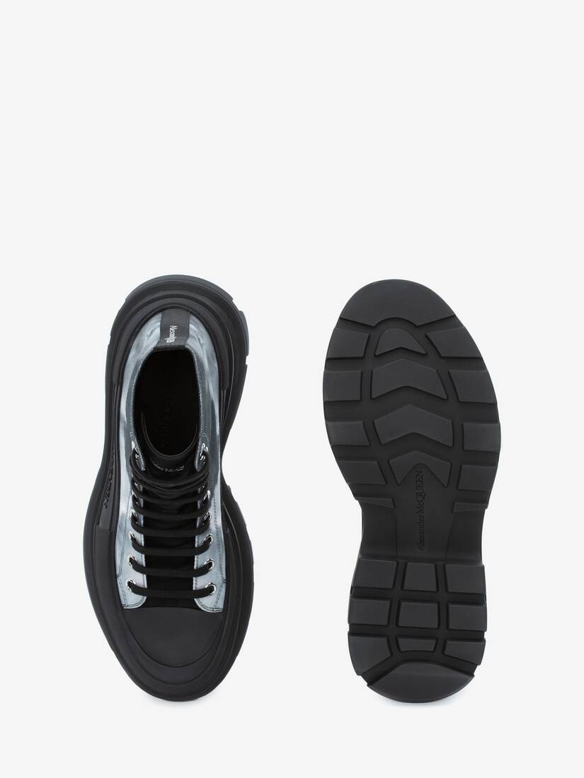 Schnürstiefel Mit Blue Sky Print