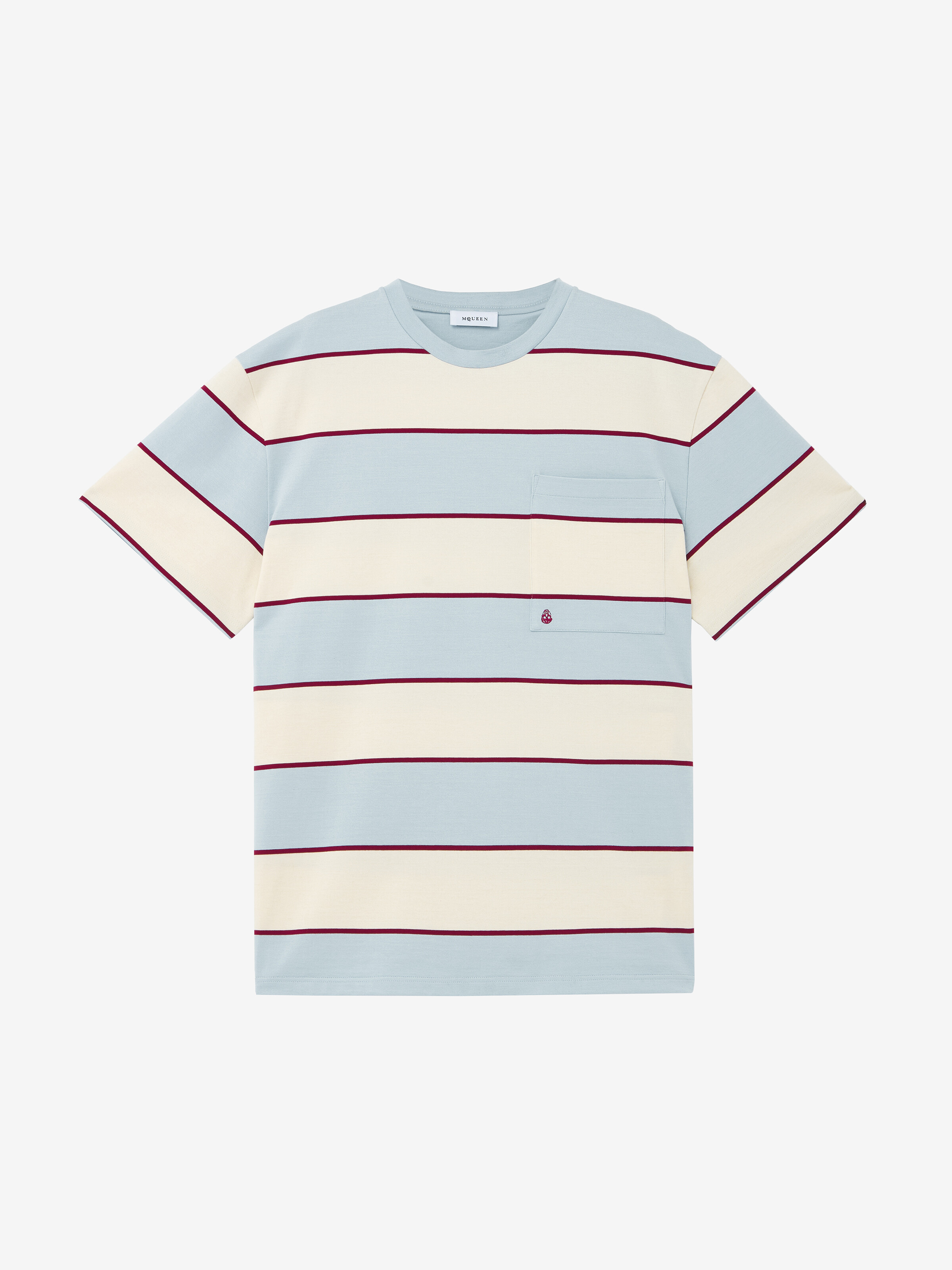 Inverted Skull Striped T-shirt