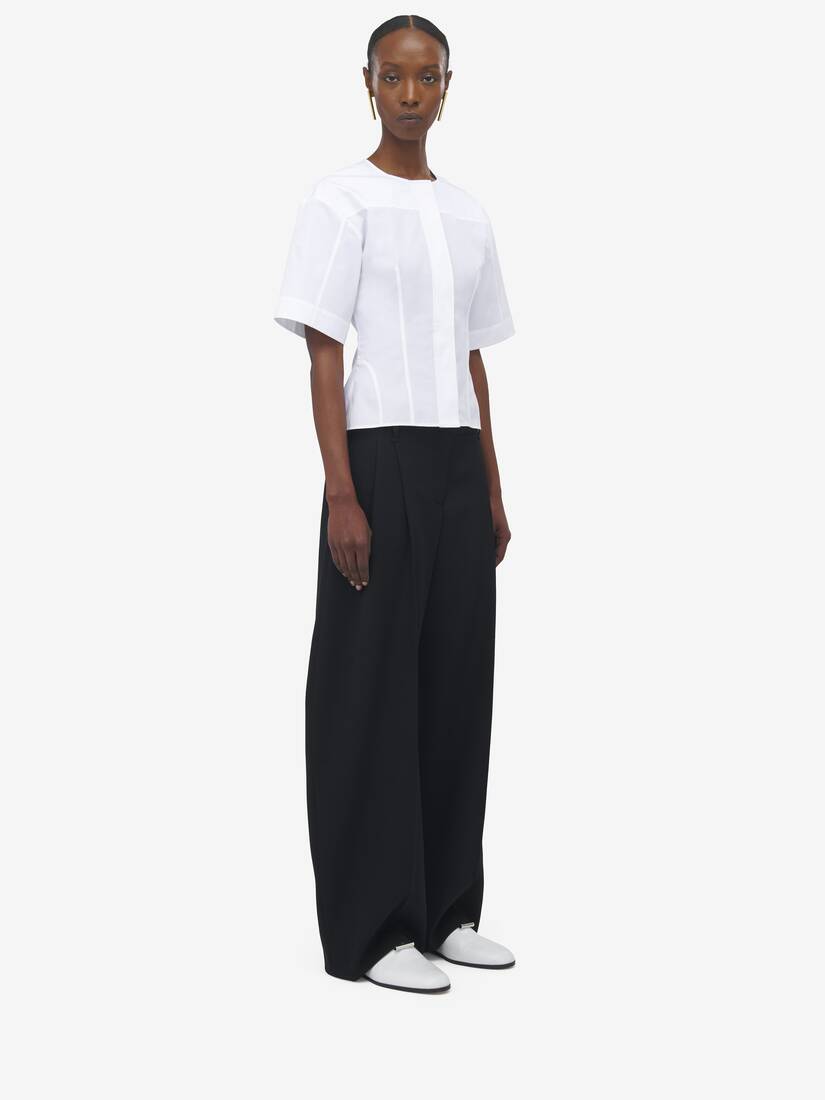 Corset Poplin Shirt