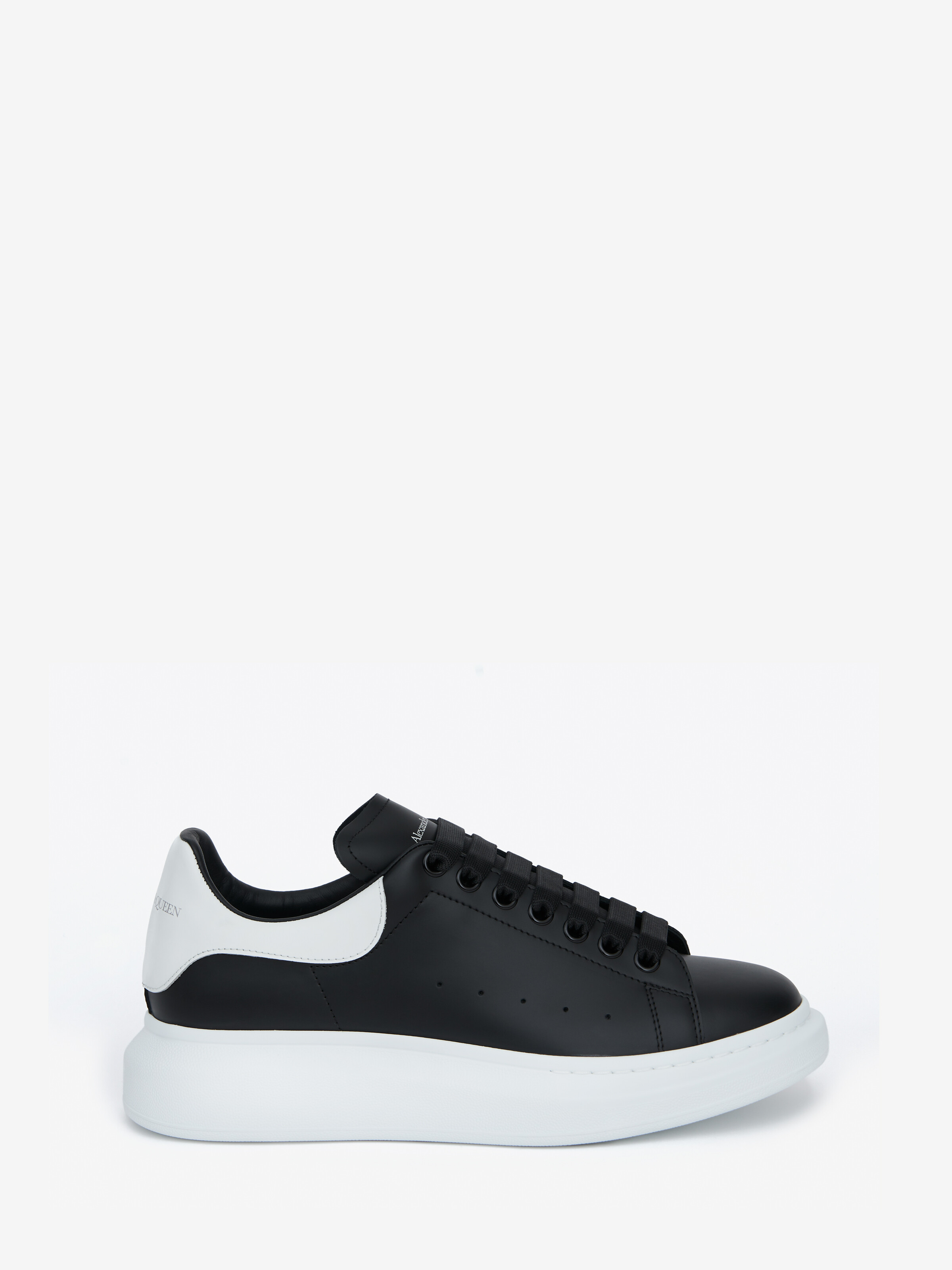 Shop Alexander Mcqueen Oversized Sneaker In Black/white