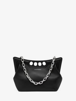 Handbag Alexander McQueen Black in Cotton - 25452734