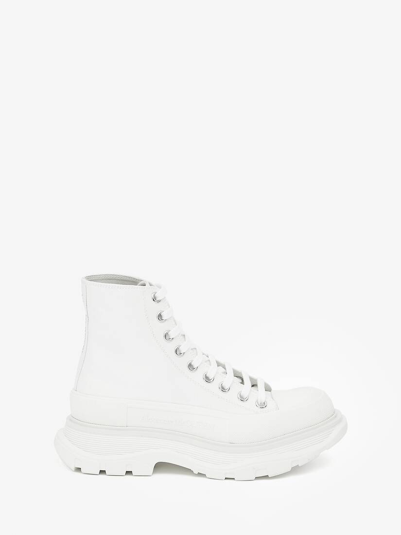 Tread Slick Boot in White | Alexander McQueen US