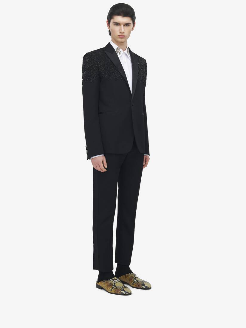 Jet Embroidery Tuxedo Jacket