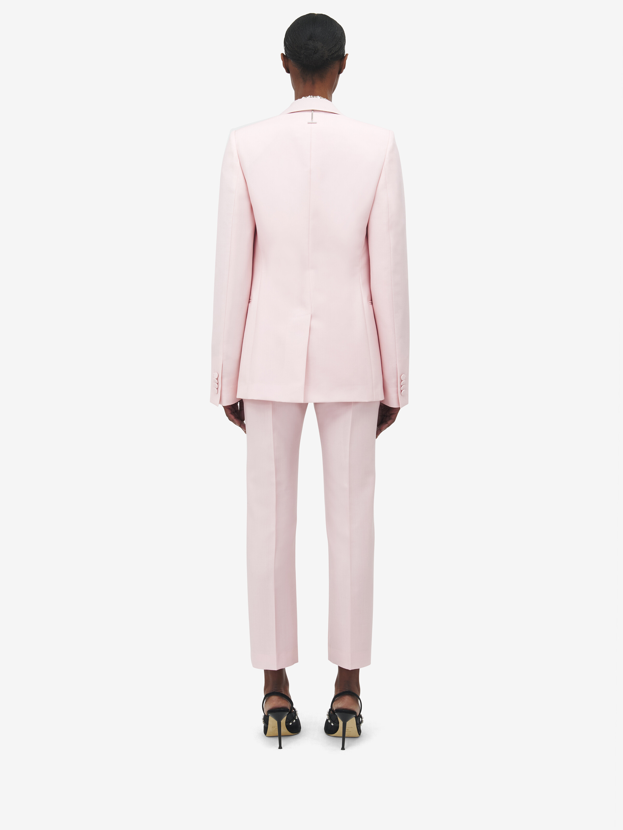 Giacca con revers in satin
