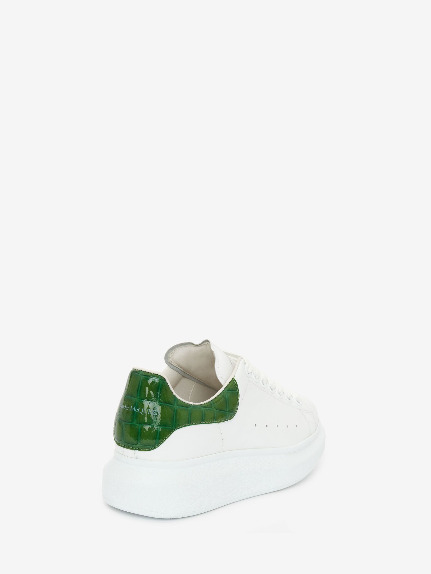 alexander mcqueen shoes white and green