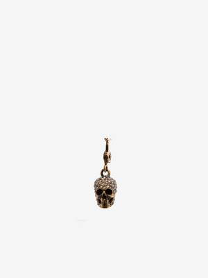 Small Pave Skull Charm