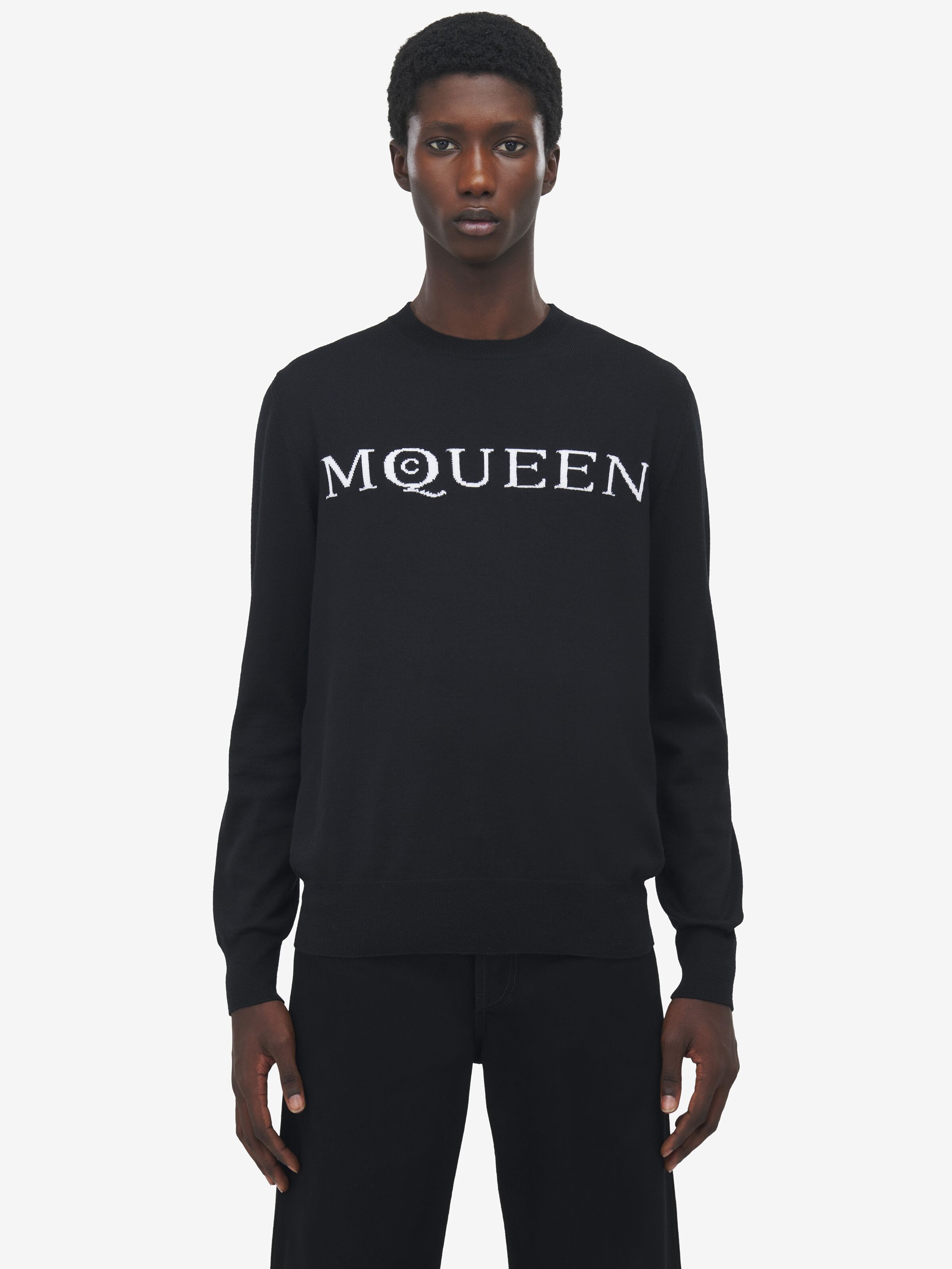 Merino Wool McQueen Logo Jumper