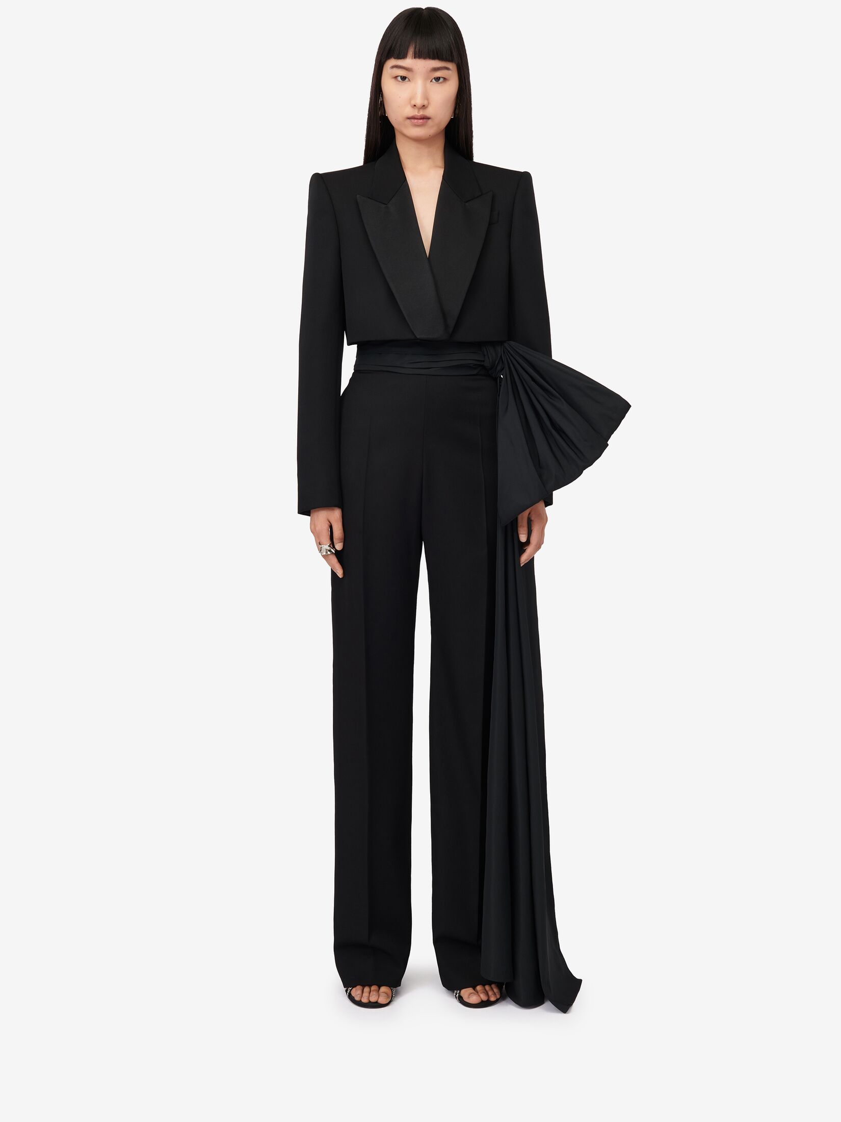 Wide Leg Bow Trousers