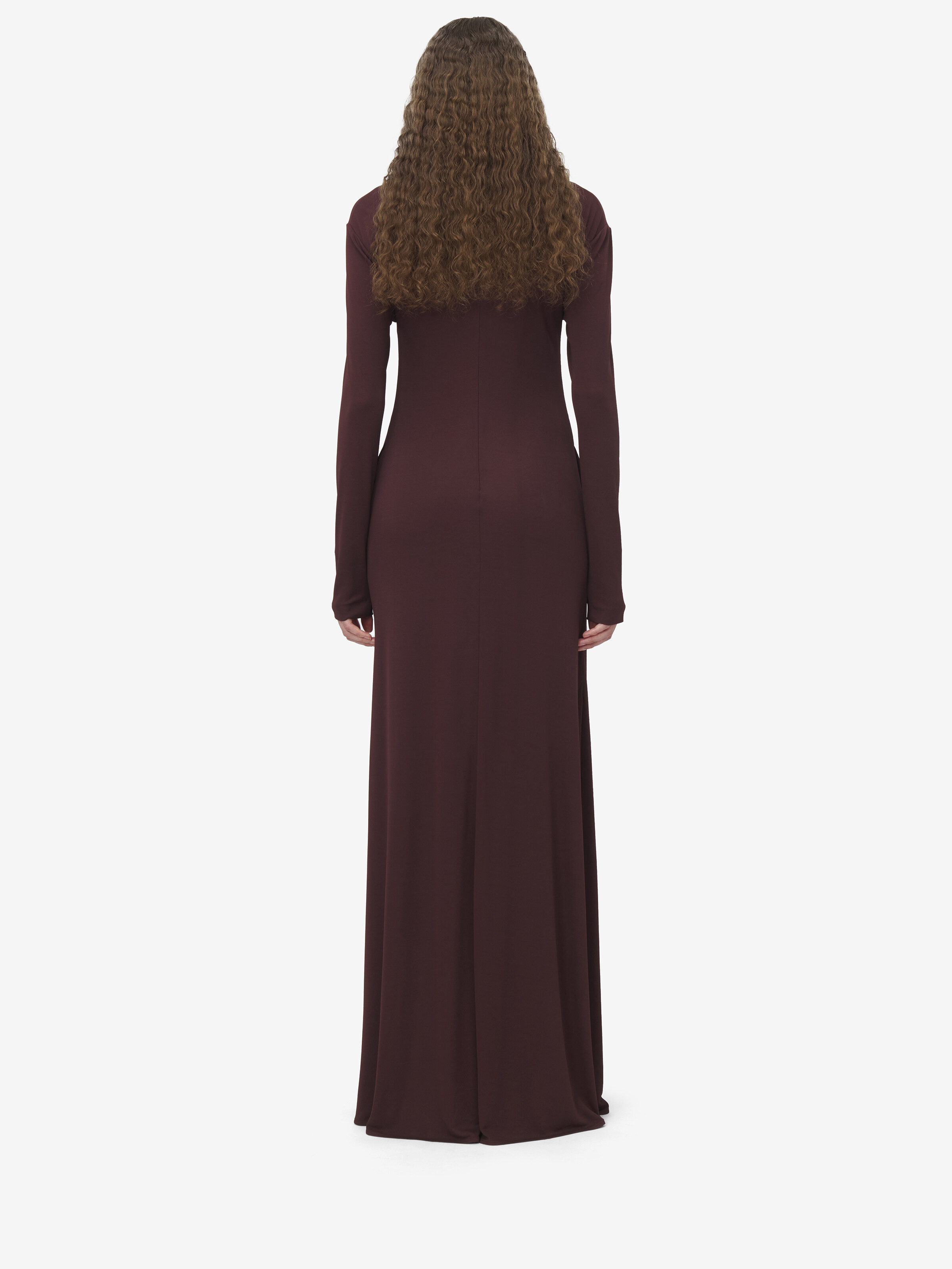 Draped Neckline Dress